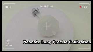 Pulmón de prueba para recién nacidos Calibración precisa del ventilador