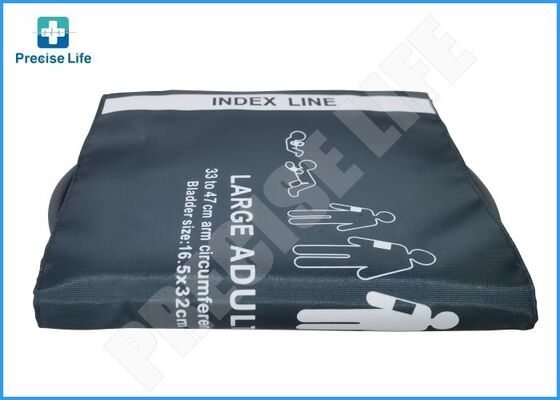 NIBP Cuff Large Adult 33-47cm Reusable Nylon Blood Pressure Arm Cuff for Patient Monitor